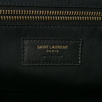 Saint Laurent Lambskin Quilted Maxi Icare Shopping Tote Black 7 of 14