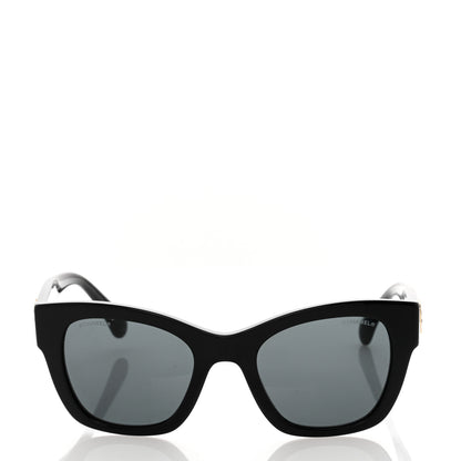 Chanel Acetate Square CC Heart Sunglasses 5478 Black 2 of 9