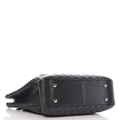 Chanel Caviar Quilted Flap Tote Dark Grey 4 of 13