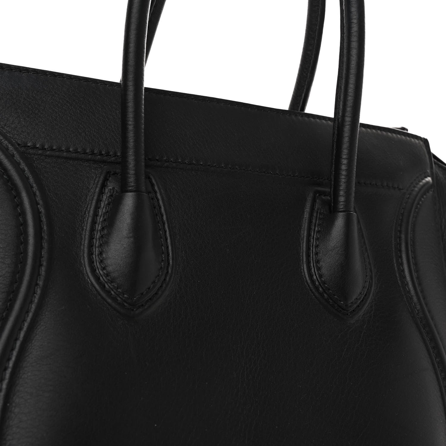 Celine Supple Calfskin Medium Phantom Luggage Black 9 of 9