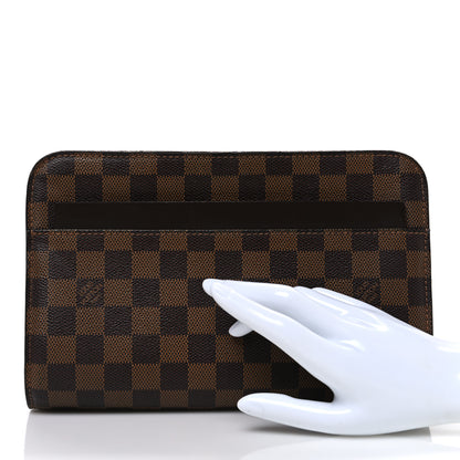 Louis Vuitton Damier Ebene Pochette Saint Louis Clutch 2 of 7