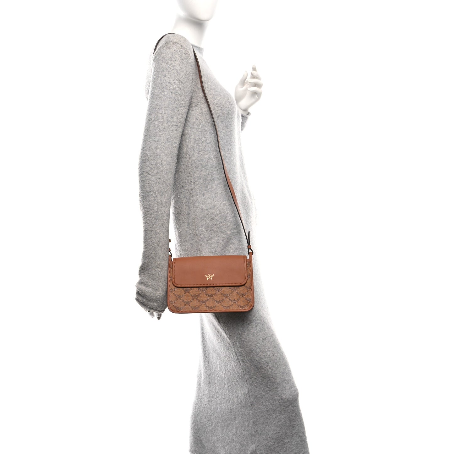 Lauretos Nappa Small Himmel Crossbody Cognac