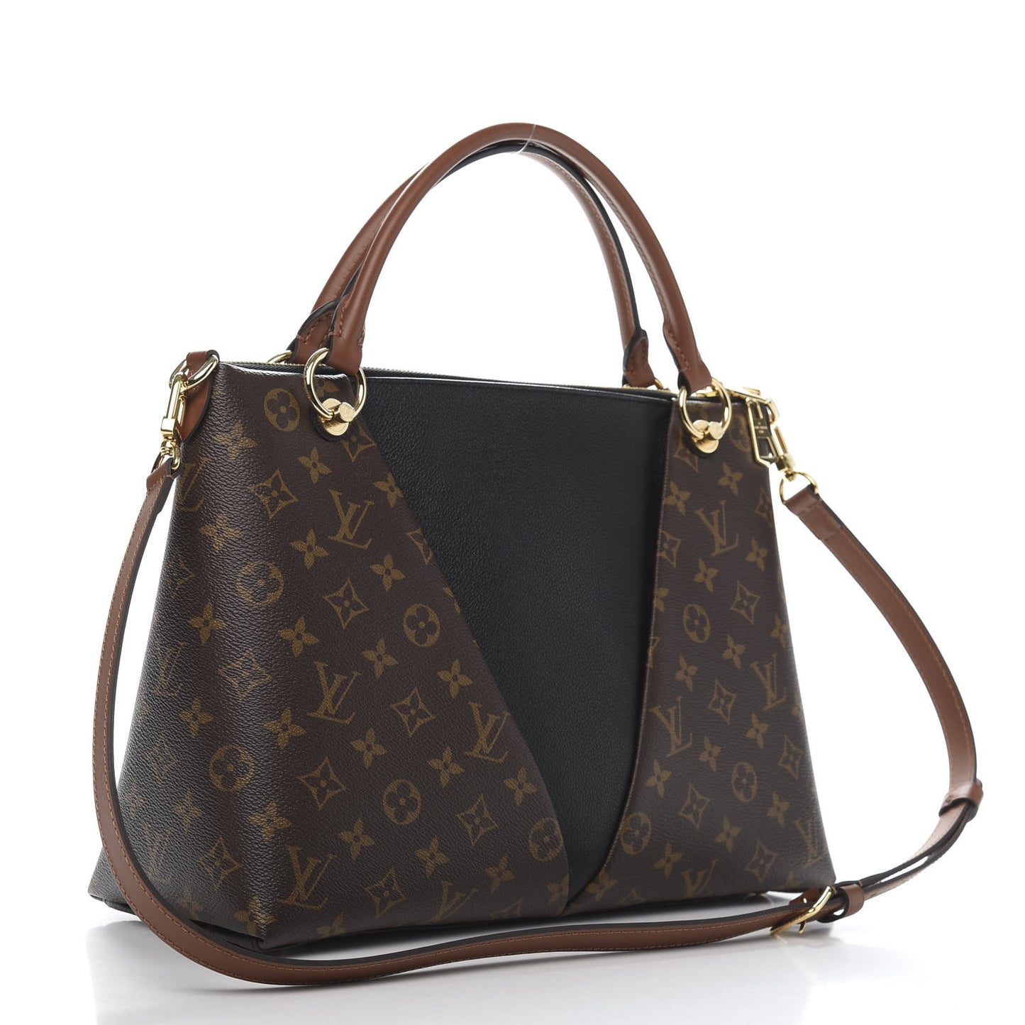 Monogram V Tote MM Black