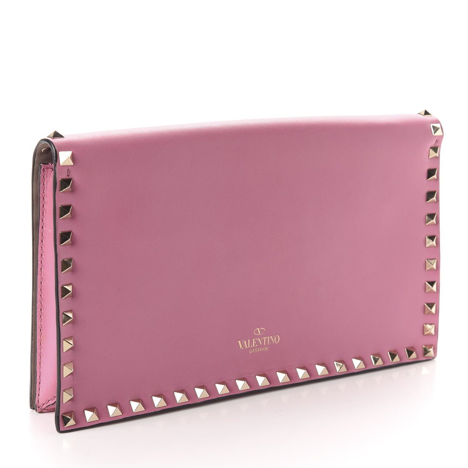 Valentino Garavani Nappa Rockstud Wristlet Clutch Ninphea 3 of 9