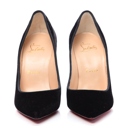 Christian Louboutin Veau Velours Decoltish 100 Pumps 35 Black 2 of 8