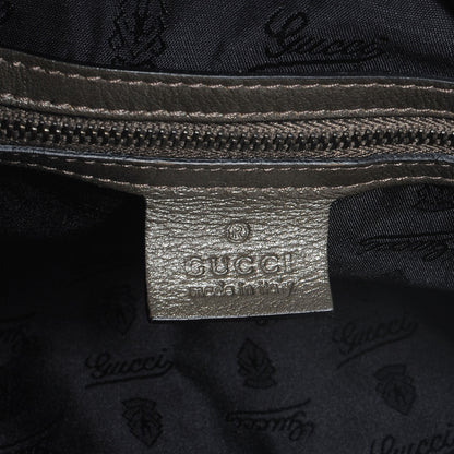 Gucci Guccissima Large Jockey Hobo Metallic Grey 6 of 7