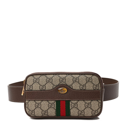 Gucci GG Supreme Monogram Ophidia Belted iPhone Case 85 34 Dark Brown 1 of 9