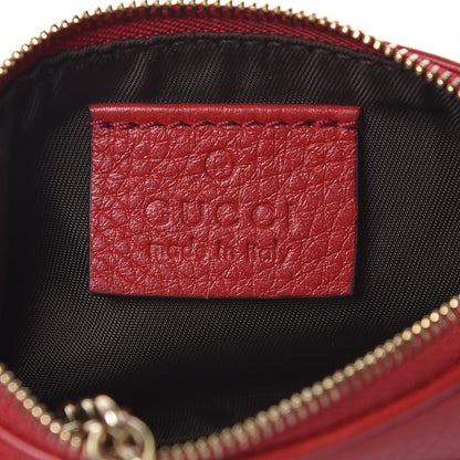 Gucci Pebbled Calfskin Soho Key Case Red 5 of 8