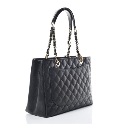 Chanel Caviar Quilted Grand Shopping Tote GST Black 3 of 10