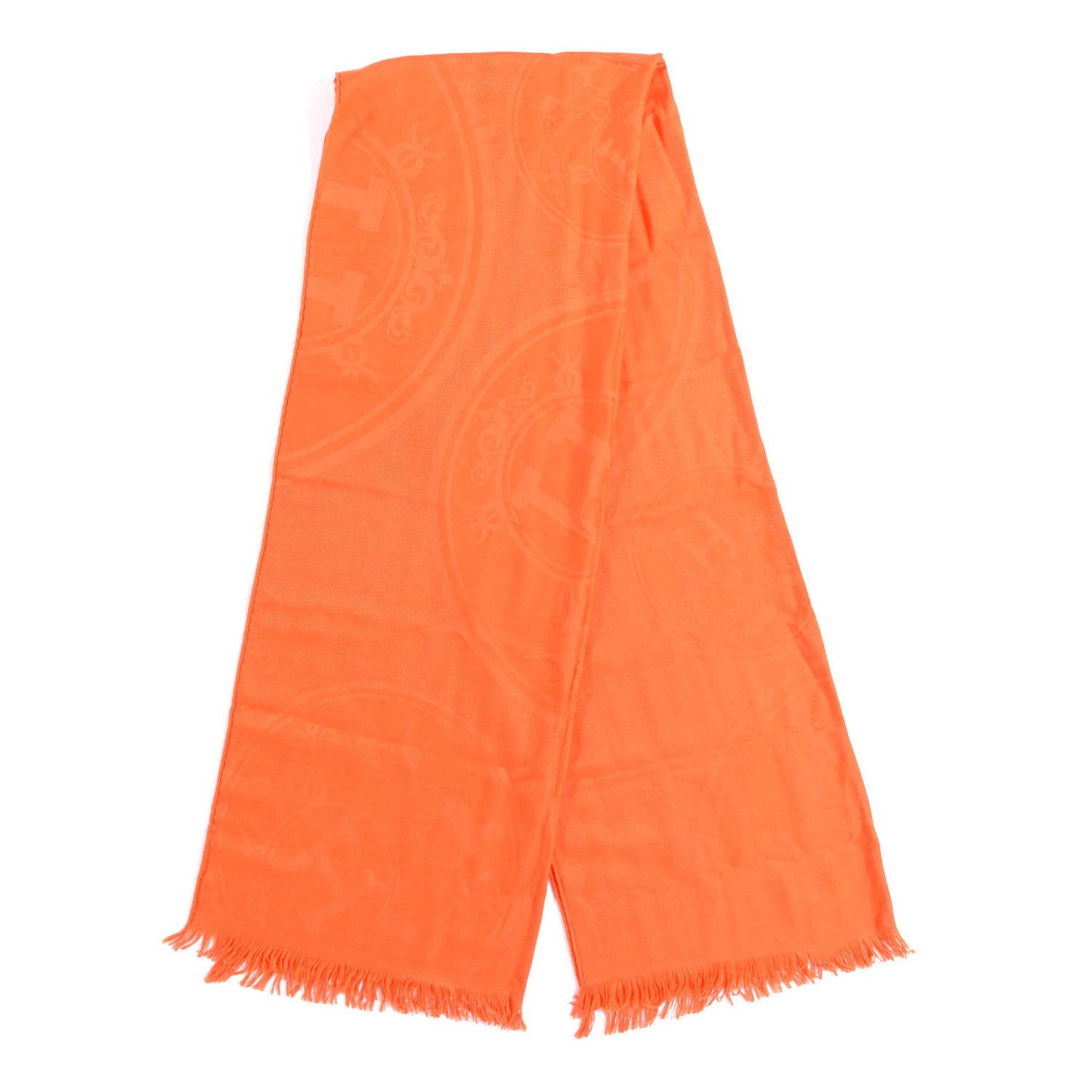 Cashmere Silk New Libris Stole Orange Exotique