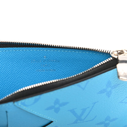 Louis Vuitton Taigarama Coin Card Holder Blue Lagoon 6 of 8
