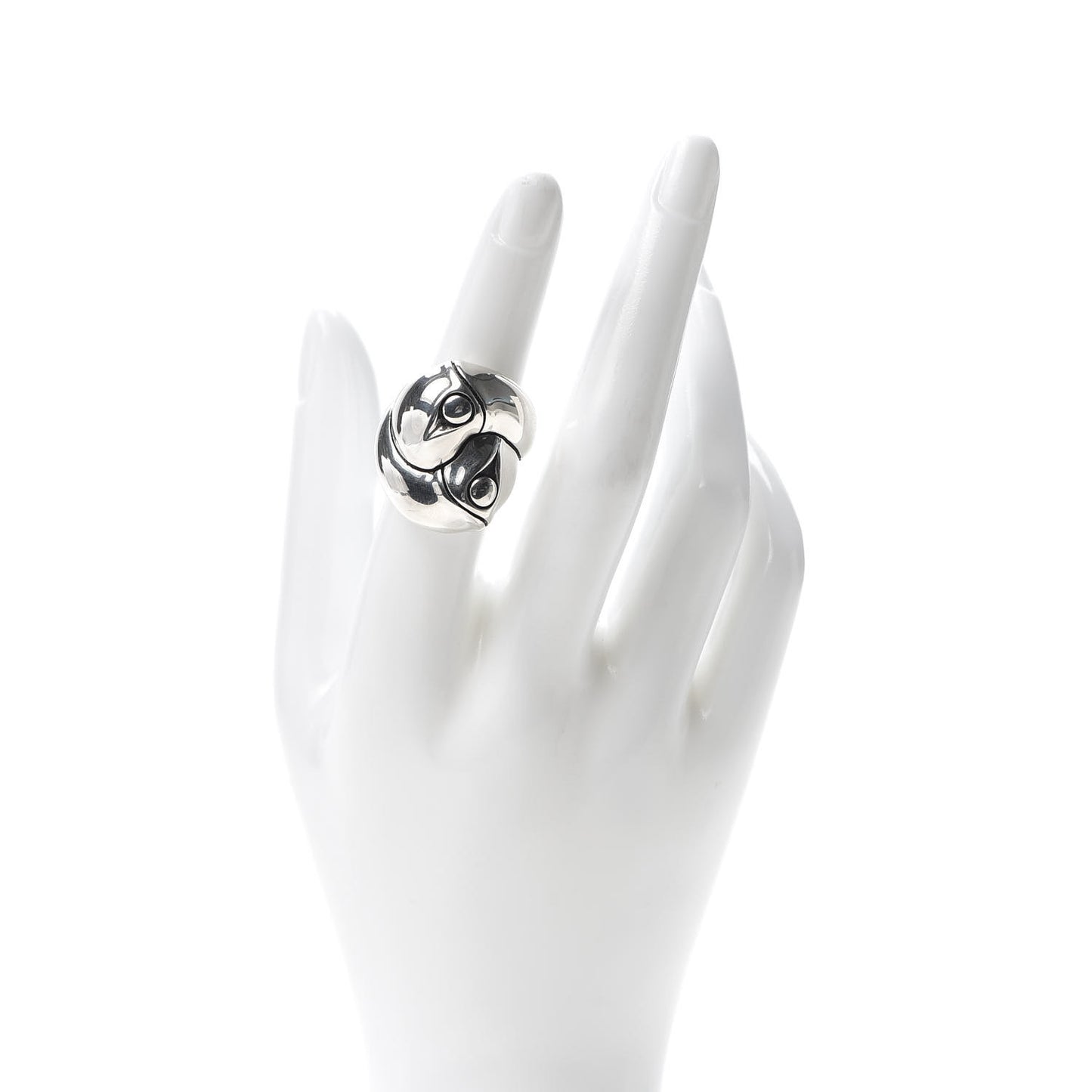 Sterling Silver Bamboo Twist Ring 53 6.25