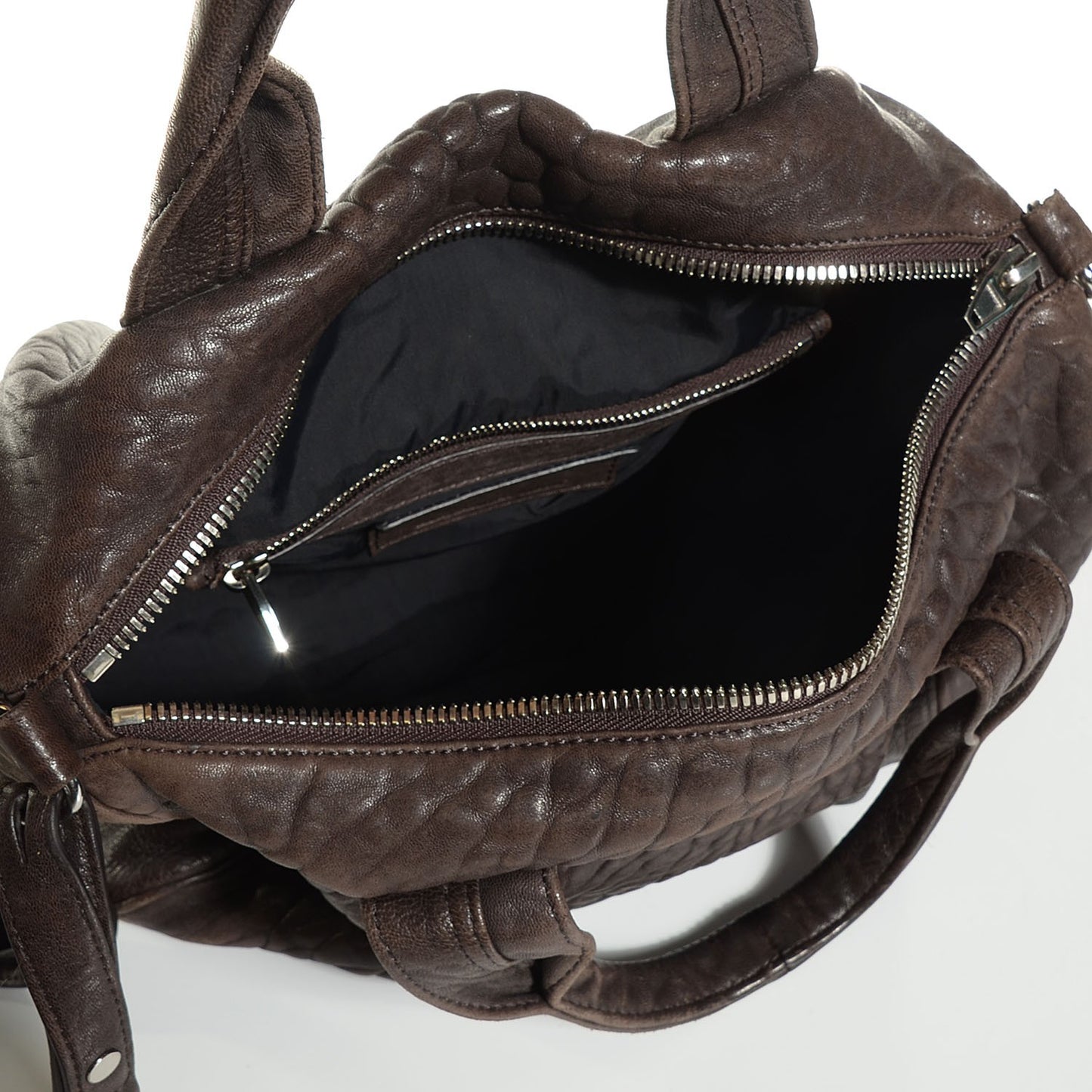 Pebbled Lambskin Rocco Espresso