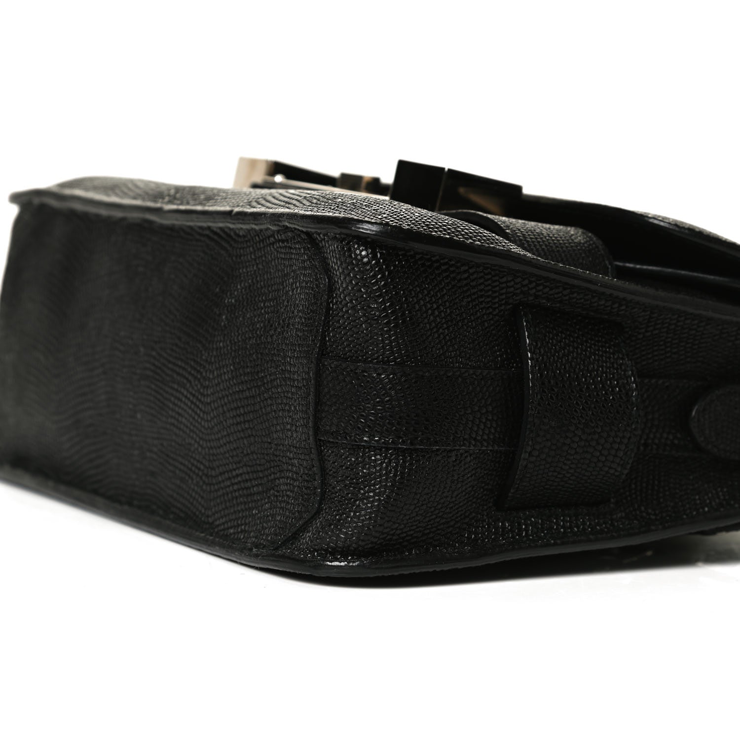 Proenza Schouler Calfskin Lizard Embossed Mini PS11 Classic Shoulder Bag Black 9 of 13