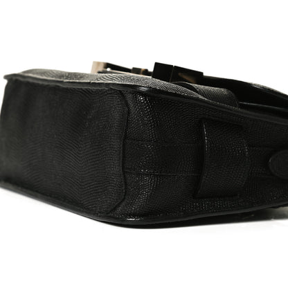 Proenza Schouler Calfskin Lizard Embossed Mini PS11 Classic Shoulder Bag Black 9 of 13