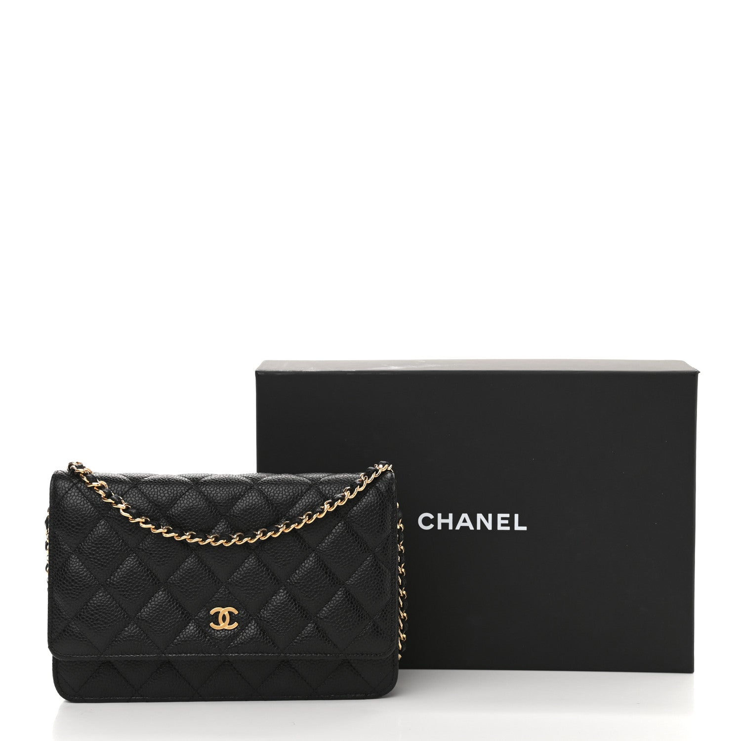 Chanel Caviar Quilted Wallet On Chain WOC Black 11 of 11