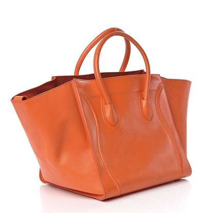 Celine Supple Calfskin Medium Phantom Luggage Orange 3 of 24