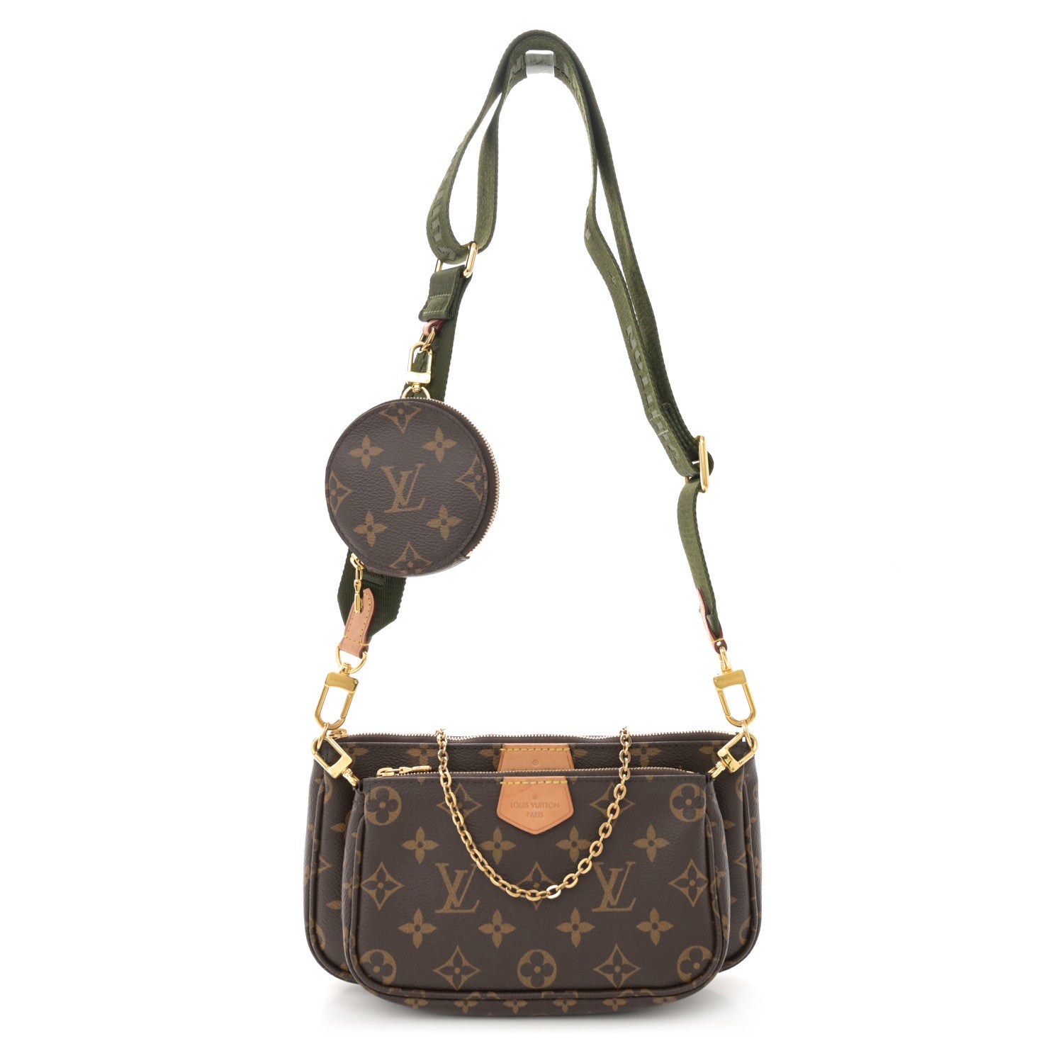 Louis Vuitton Monogram Multi Pochette Accessories Kaki 1 of 11