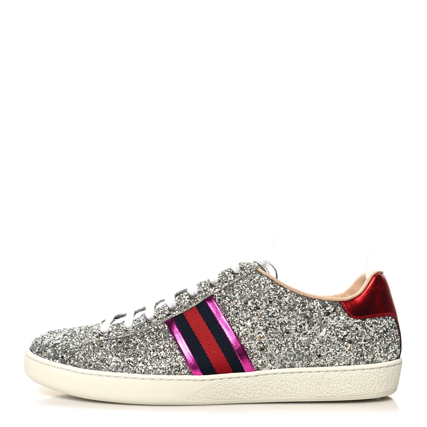 Glitter Web Ace Sneakers 42 Silver