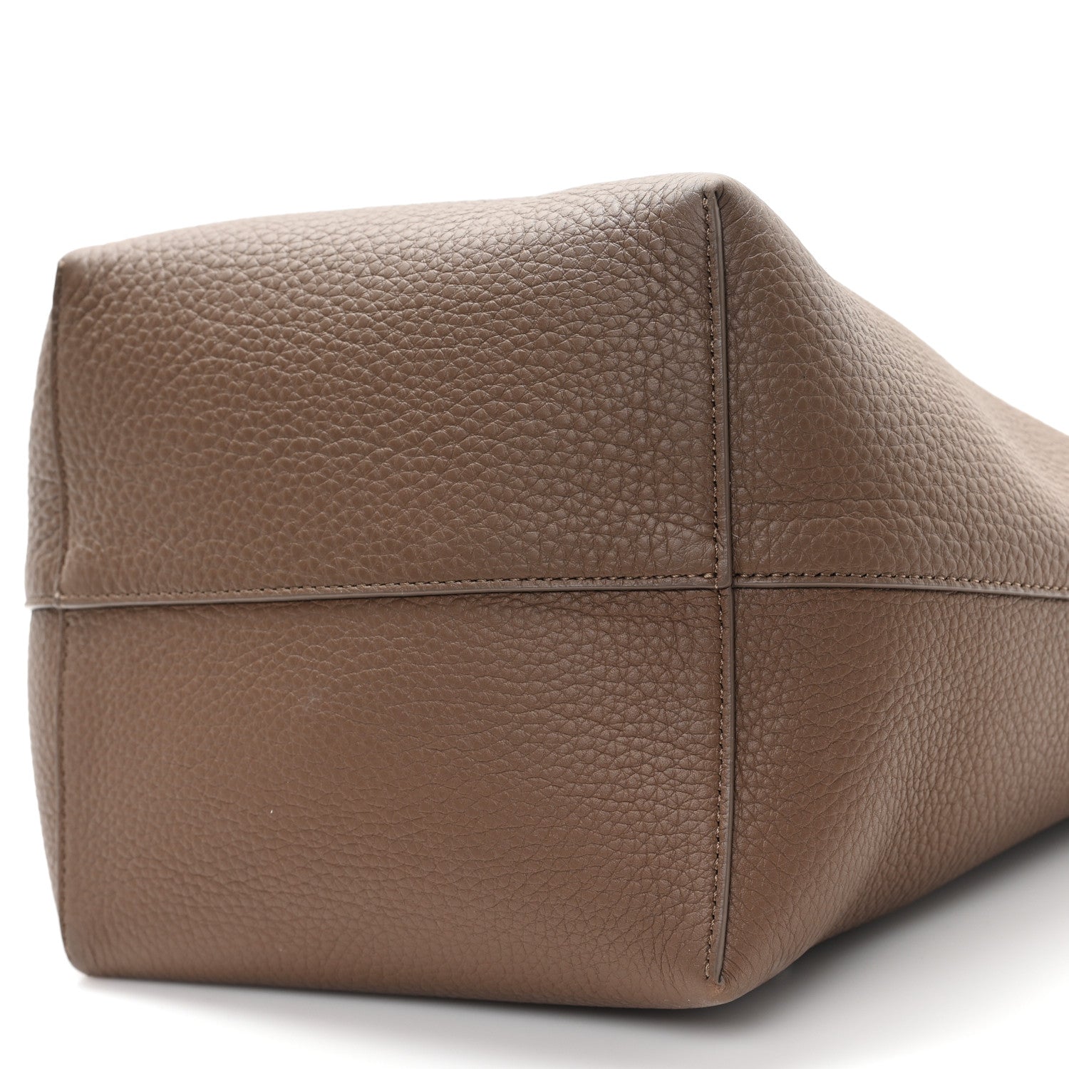 The Row Grained Calfskin Medium N/S Park Tote Dark Olive 9 of 9