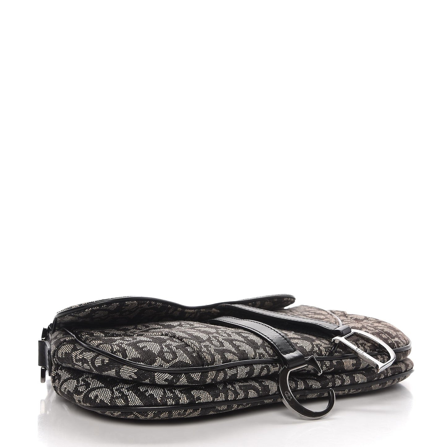 Monogram Double Saddle Bag Black
