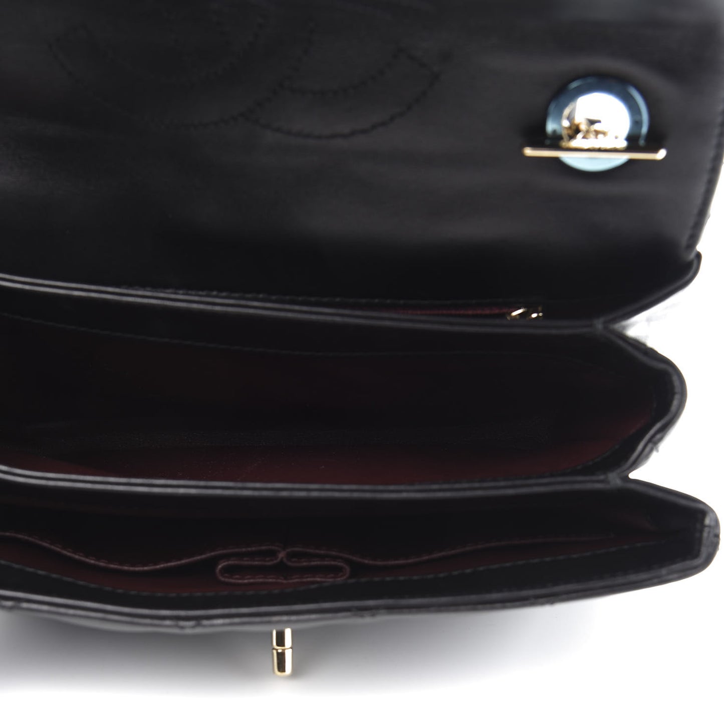 Lambskin Quilted Small Trendy CC Dual Handle Flap Bag Black