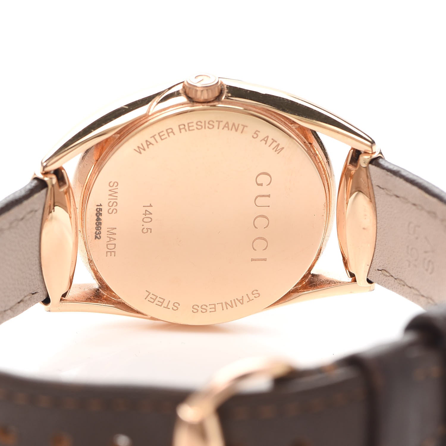 Gucci Stainless Steel Calfskin Mother of Pearl 27mm Horsebit Quartz Watch 4 of 5