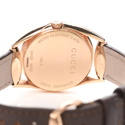 Gucci Stainless Steel Calfskin Mother of Pearl 27mm Horsebit Quartz Watch 4 of 5