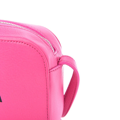 Balenciaga Calfskin Logo XS Everyday Camera Bag Acid Fuchsia Black 10 of 10