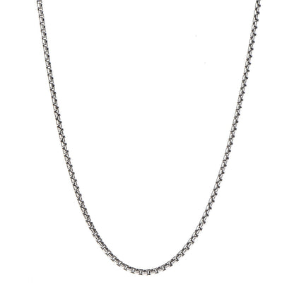 David Yurman Sterling Silver 14K Yellow Gold 2.7mm Small Box Chain Necklace 18" 1 of 6