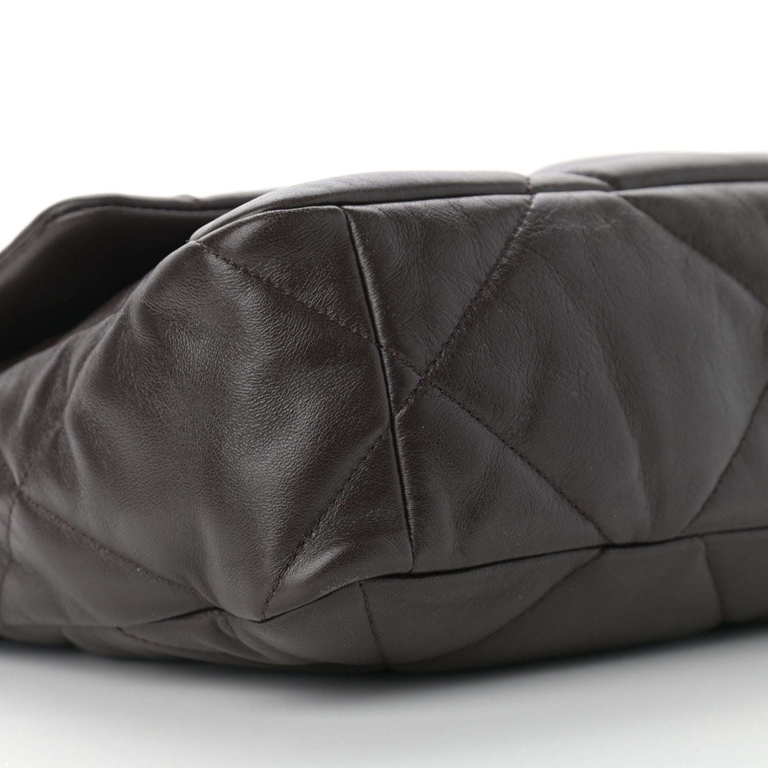 Chanel Lambskin Quilted Large Chanel 19 Flap Dark Brown 8 of 13