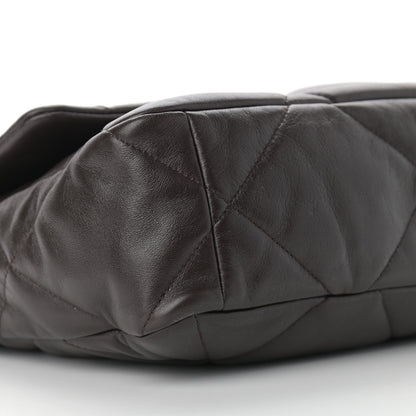 Chanel Lambskin Quilted Large Chanel 19 Flap Dark Brown 8 of 13