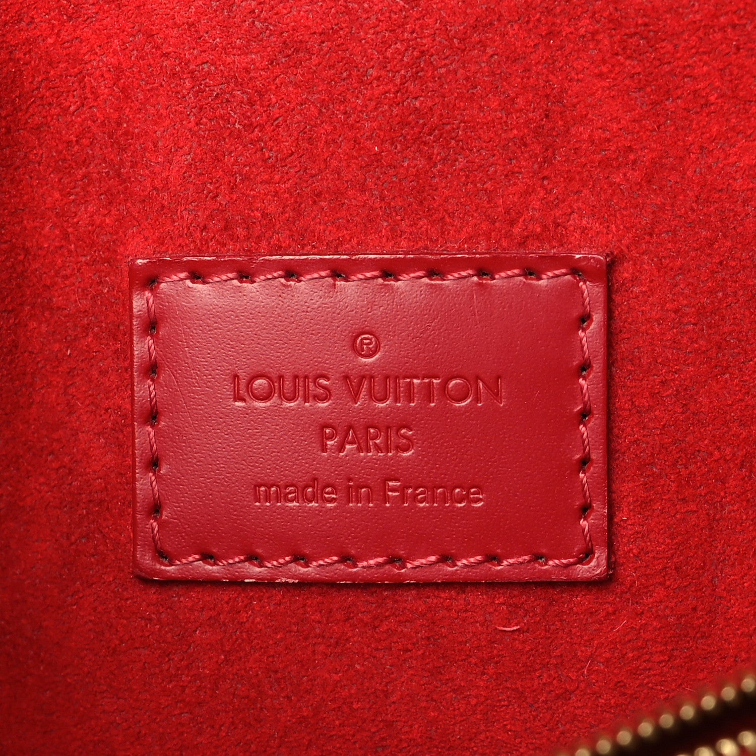 Louis Vuitton Damier Ebene Caissa Clutch Cherry 6 of 9