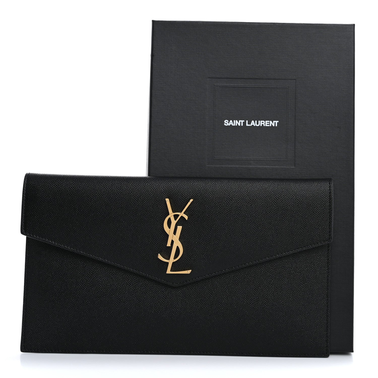 Saint Laurent Grain De Poudre Uptown Pouch Black 8 of 8