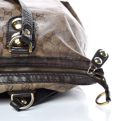 Gucci Crystal Monogram Small Babouska Tote Dark Brown 25 of 25