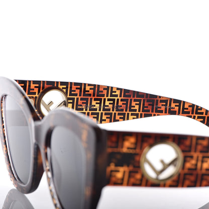 Fendi Acetate F is Fendi FF Cat Eye Sunglasses FF 0360/G/S Havana 5 of 8