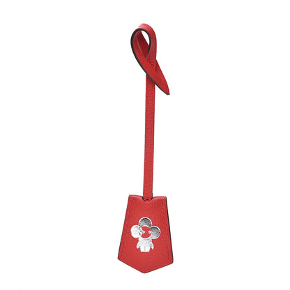 Louis Vuitton Calfskin Lockme Key Bell Holder Rubis 1 of 4