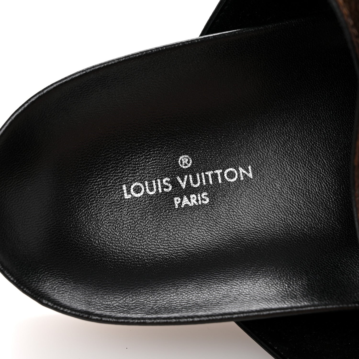 Louis Vuitton Monogram Bom Dia Mule Sandals 39 Black 8 of 11