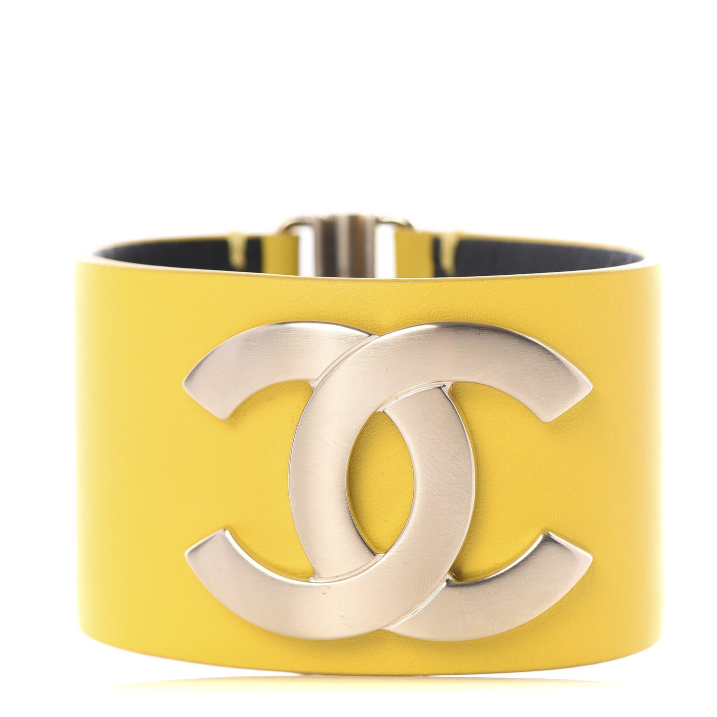 Calfskin CC Wide Cuff M Yellow