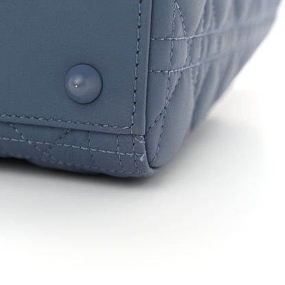 Christian Dior Ultra Matte Calfskin Cannage Large Lady Denim Blue 10 of 10