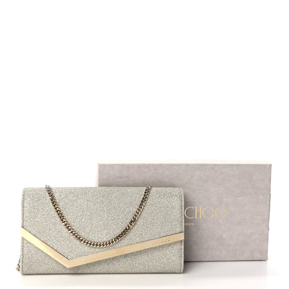 Jimmy Choo Glitter Emmie Clutch Silver 7 of 7
