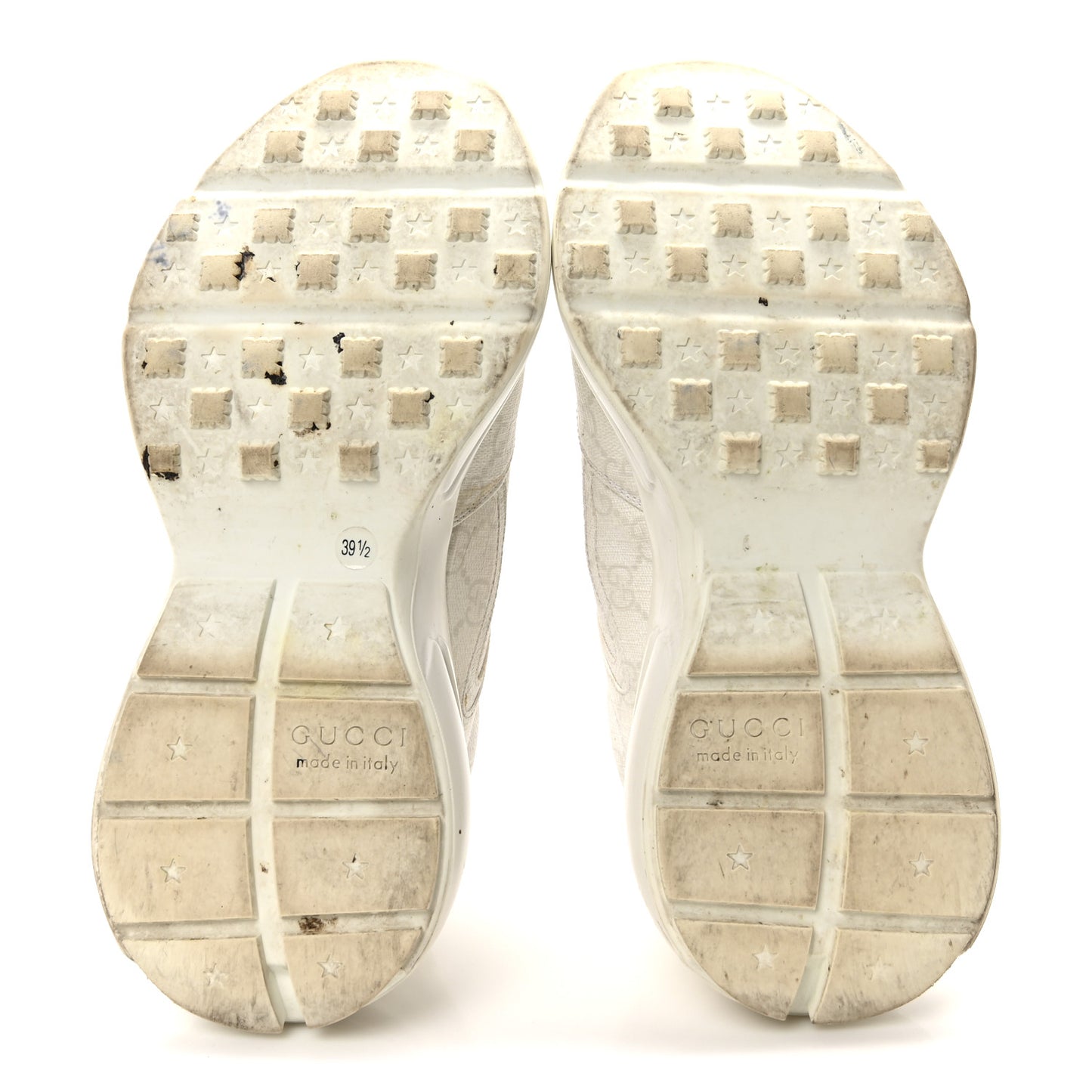 GG Supreme Monogram Womens Rhyton Sneakers 39.5 White