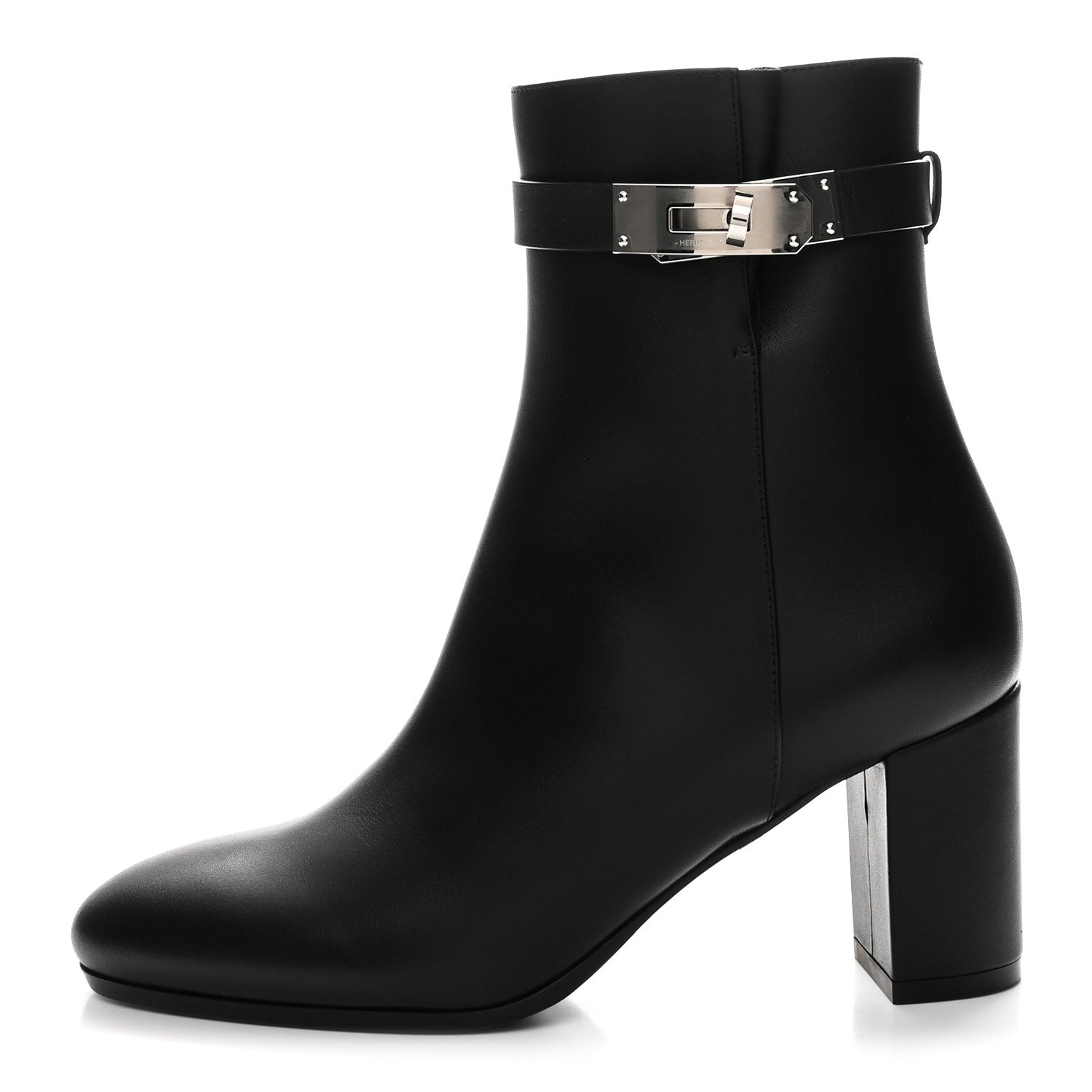 Hermes Calfskin Saint Germain Ankle Boots 35 Black 1 of 10
