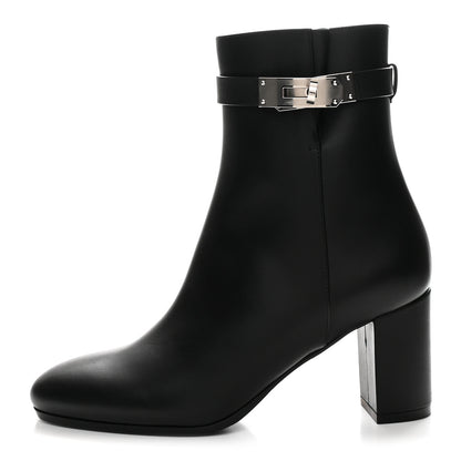 Hermes Calfskin Saint Germain Ankle Boots 35 Black 1 of 10