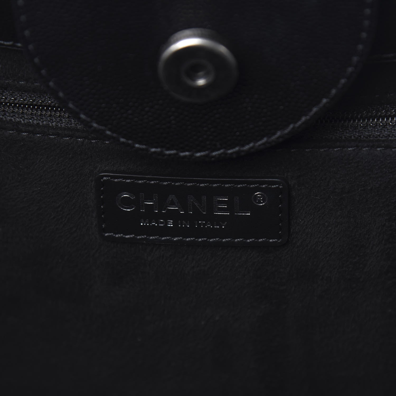 Chanel Caviar Small Studded Deauville Tote Black 7 of 11
