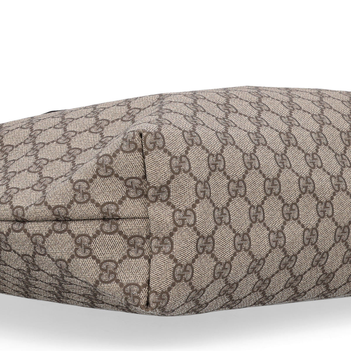 Gucci GG Supreme Monogram Medium Zippered Shopping Tote Dark Brown 8 of 9