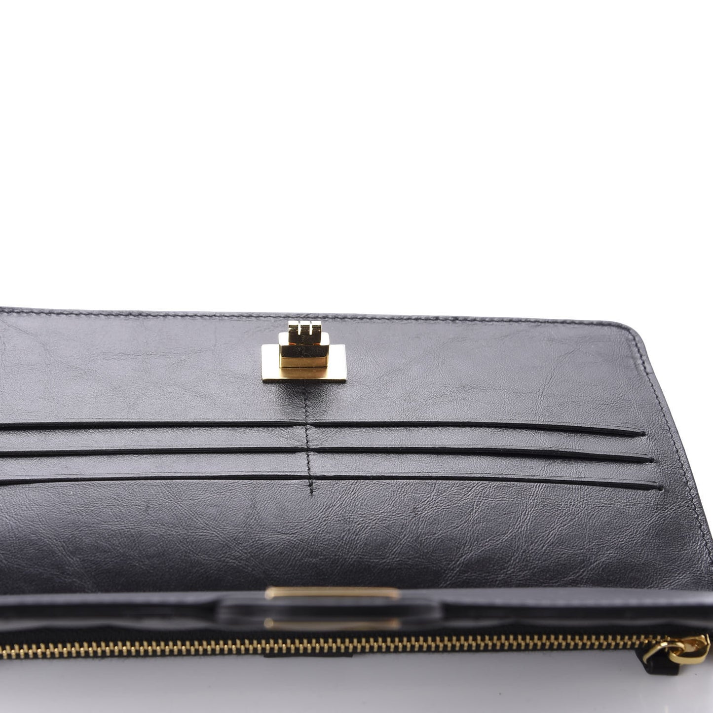 Aged Calfskin Quilted 2.55 Reissue Pouch With Chain Handle Black