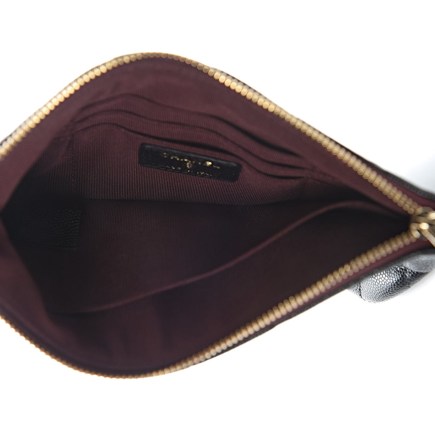 Caviar Quilted Small Pouch Black