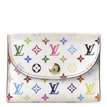Louis Vuitton Monogram Multicolor Business Card Holder White Raisin 1 of 7