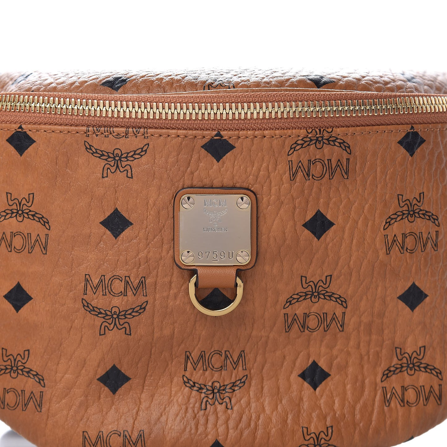 Visetos Medium Fusten Belt Bag Cognac